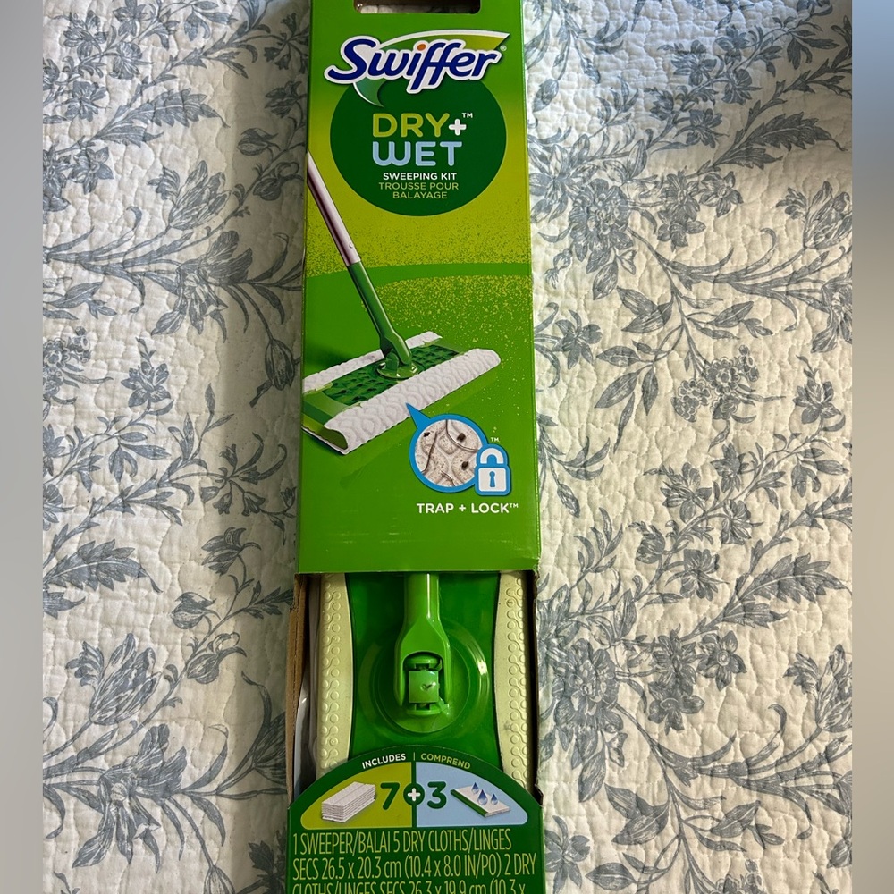 Swiffer Sweeper 2-in-1 Dry + Wet Floor Mopping and Sweeping Kit